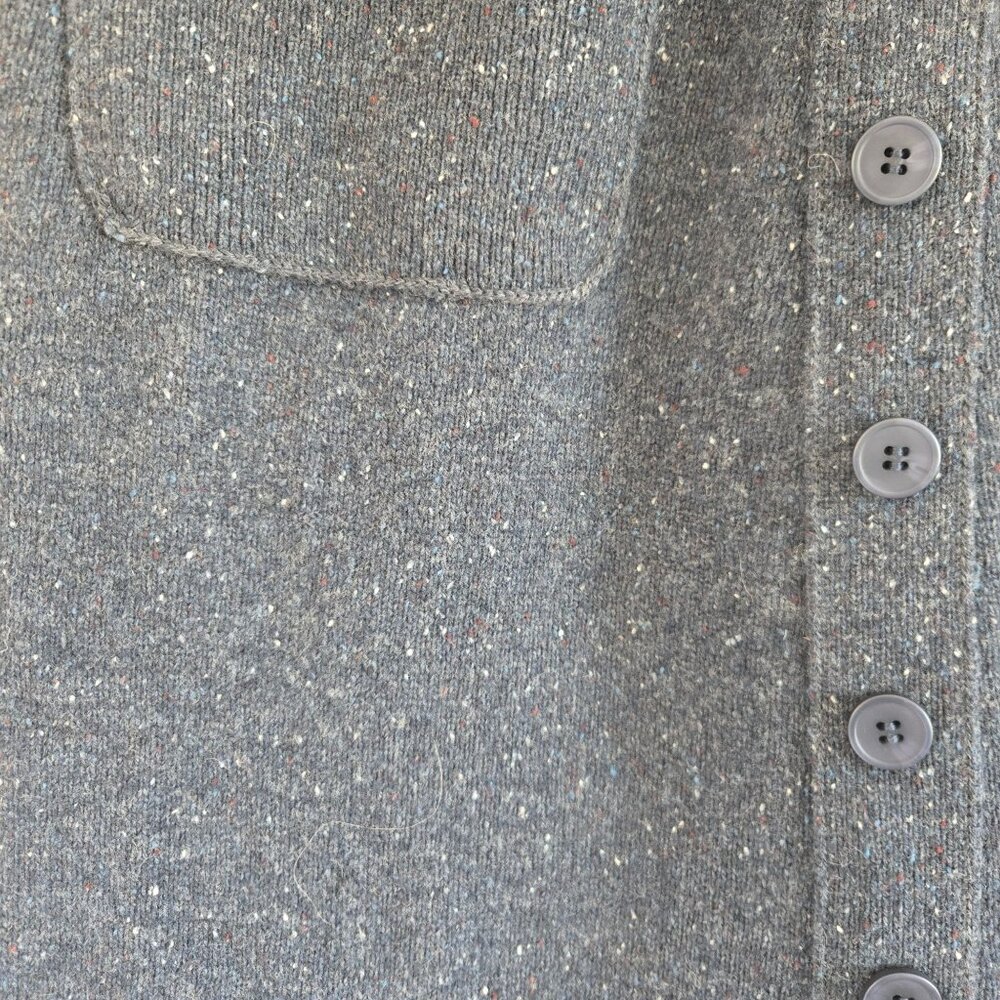 Sundance Womens Wool Blend Button Front Skirts Pockets Small Blue Gray Speckled - Picture 6 of 9